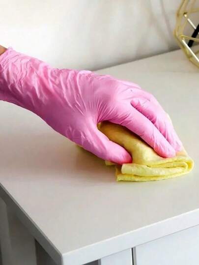 20 chiếc/túi Găng tay nitrile dùng một lần - Không chứa latex và bột, hoàn hảo cho xăm hình, làm móng và vệ sinh salon, dụng cụ làm móng, dụng cụ làm móng nghệ thuật, móng giả, dụng cụ làm móng dán.
