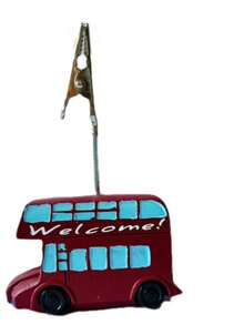 Joivida Giá đỡ giấy ghi chú bằng nhựa kiểu cổ điển dễ thương, vật trang trí bàn làm việc sáng tạo đáng yêu, kẹp ghi chú du lịch, bảng tin nhắn kiểu Anh cổ điển, kẹp giấy ảnh, kẹp ghi chú, kẹp giấy trang trí bàn làm việc, giá đựng thẻ để bàn kiểu cổ điển với hình xe buýt hai tầng, vali, ống hộp thư, xe máy, trang trí hoạt hình, thích hợp cho văn phòng, nhà cửa, du lịch và trang trí tiệc, giá đựng ghi chú và hình ảnh, món quà hoàn hảo cho bạn bè. - Nhiều màu - Xem 10