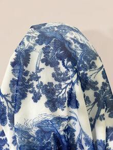 Trelyra Women's Leopard Print Mesh Bodycon Mini Skirt - Blue - View 5