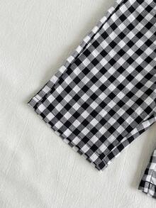 Vintaside Kids Bộ 2 món đồ sơ sinh kiểu dáng đồng quê giản dị, chất liệu cotton mềm mại, thoải mái, phù hợp cho mùa xuân, thu và đông, thiết kế thời trang unisex. - màu đen - Xem 7