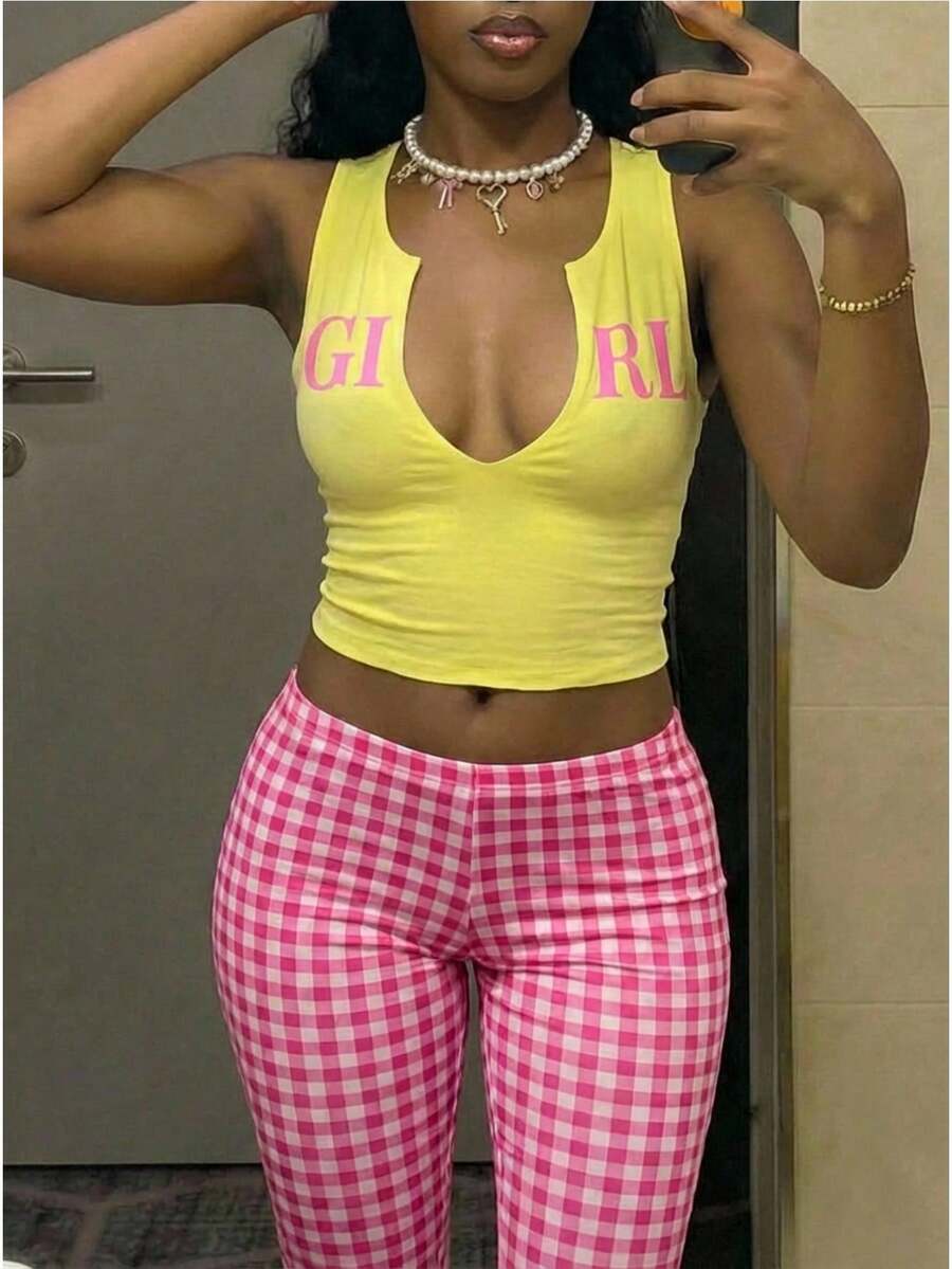 StreetHx 女士时尚彩色背心短裤两件套 - 彩色 - 查看 1