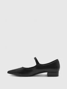 CUCCOO BIZCHIC Women's Pointed Toe Block Heel Black High Heels, Spring/Summer - Black - View 9