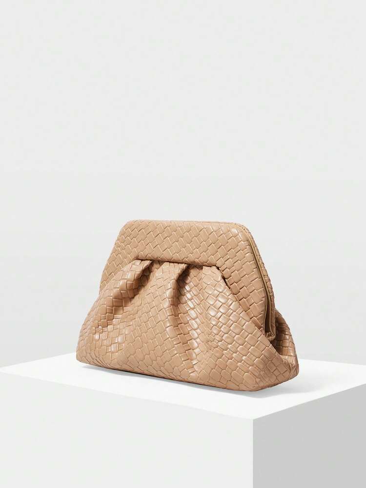 FASHIONABLE EMBOSSED CLUTCH BAG, COMMUTE, VALENTINES