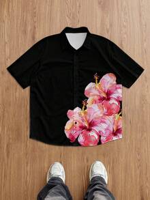 NobleFwd 男士花卉印花短袖衬衫，假日款 - 彩色 - 查看 3