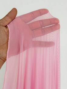 Sunspun Plus Size Solid Color Fashionable Bustier Camisole Backless Dress - Pink - View 6