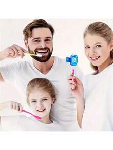 1/2/5 Household Toothbrush Holder, Portable Travel Toothbrush Dust Cover Storage Box, Portable Toothbrush Head Protection Clip, Toothbrush Storage Clip, Travel Essential Toothbrush Protection Cover Portable Toothbrush Box - Blue - View 2