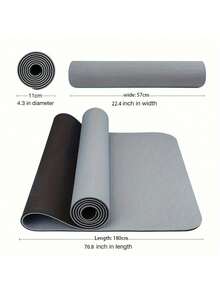 Thảm tập yoga TPE, thảm tập thể dục dày dặn, chống trượt, giảm sốc, cách âm. - Nhiều màu - Xem 2
