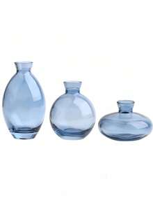 1 set modern minimalistisk mini-glasvas transparent kreativ hydroponisk blombehållare för vardagsrumsinredning - A - Visa 6
