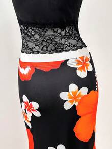 Lyxana Women's Lace Patchwork Versatile Daily Wear Tube Top - Black - View 5