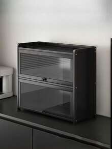 Nuevo estante de almacenamiento de escritorio práctico, organizador de maquillaje de 2/3 niveles de acrílico transparente, gran capacidad para almacenamiento de encimera de cocina, ideal para almacenar cosméticos y artículos de despensa, regalo perfecto para fiestas, estante de almacenamiento de varias capas, estantería multifuncional - Multicolor - Ver 11