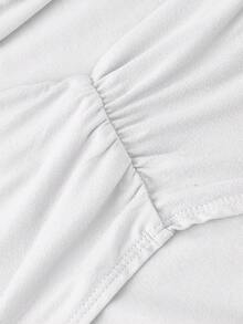 SHEIN MOD 女士95%棉三穿纯色修身上衣（黑色、白色和宝石蓝） - 垂领、露肩、无肩带，休闲美观的春夏上衣，适合参加节日、海滩度假、下午茶会、舞会、嘉年华、西部风情等场合，可爱又时尚。 - 彩色 - 查看 10