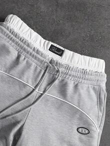 STYNVO Men's Minimalist Long Sleeve Hoodie And Pants Set Mens 2 Piece Set Grey Sweatsuit Man 2 Piece Set Gray Two Piece Set Men Mens Jogger Set - Grey - View 6