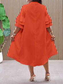 Slaydiva Trang phục dự tiệc/Lễ Phục Sinh mới năm 2025, Phong cách quý tộc cổ điển, Trang phục đi xem hòa nhạc đồng quê, Trang phục đi chơi, Phong cách Fairycore, Trang phục lễ hội, Trang phục nghỉ mát nhiệt đới cho nữ, Phù hợp cho mùa xuân/hè trắng, Trang phục mùa hè cho nữ, Mùa hè, Tiệc tùng, Mùa hè châu Âu, Trang phục mùa xuân, Trang phục phương Tây cho phụ nữ cỡ lớn, Buổi hòa nhạc, Trang phục tốt nghiệp, Thiết kế đa năng cho đi làm hàng ngày, Trang phục công sở thường ngày cho nữ, Áo sơ mi tay ngắn xếp lớp bèo nhún tối giản, Váy búp bê, Váy dài ngang gối vạt bất đối xứng, Váy maxi - trái cam - Xem 2