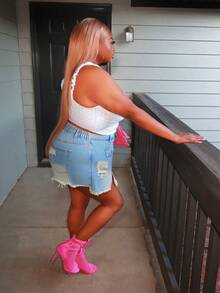 Enliva Plus Size Romantic White Semi-Sheer Ruffle Trim Camisole, Fashion Versatile Summer Holiday Wear, For Apple Rounded Body Shape - White - View 5