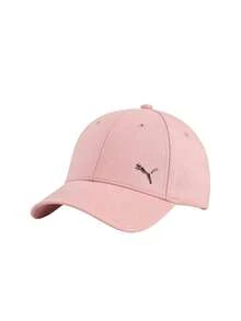 Puma Essentials Metal Cat Unisex Baseball Cap Pink - Rosy Outlook - View 1