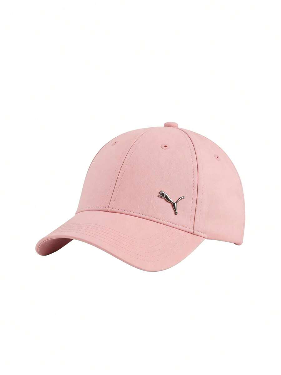 Puma Essentials Metal Cat Unisex Baseball Cap Pink - Rosy Outlook - View 1
