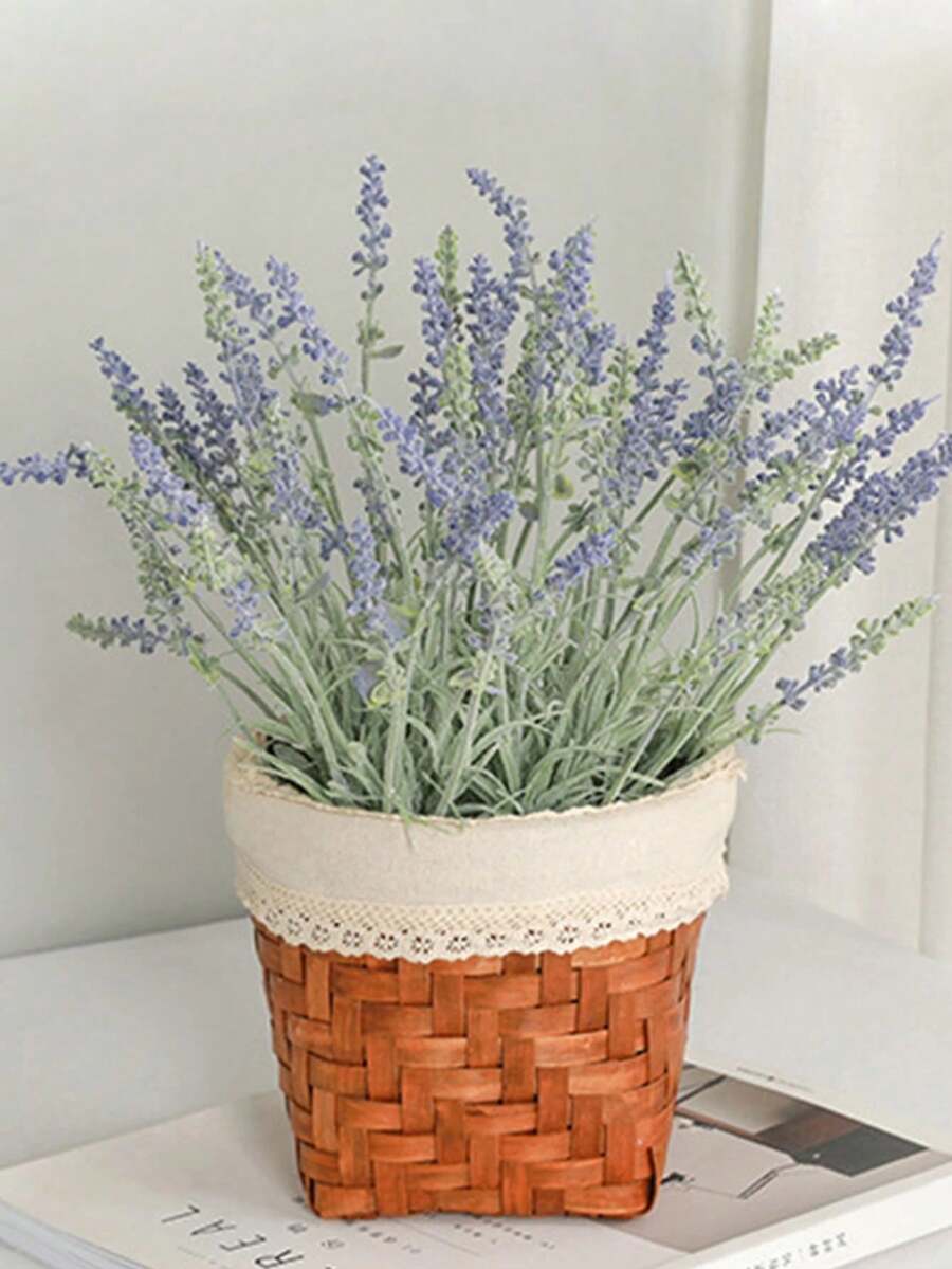 8pcs Artificial Lavender, Valentine Day, Gift Gifts Birthday Graduation - Multicolor - View 1