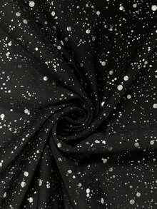 EMERY ROSE 女士时尚纯色褶裥侧缝T恤，银色压纹舒适上衣。 - 彩色 - 查看 3