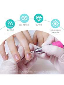 Mũi khoan móng tay kim cương mini hình ngọn lửa Hytoos 3/32", mũi khoan móng tay kim cương chuyên nghiệp để làm sạch biểu bì, loại bỏ da chết, chuẩn bị móng, xoay hai chiều, dụng cụ làm móng chuyên nghiệp tại salon. - Nhiều màu - Xem 3