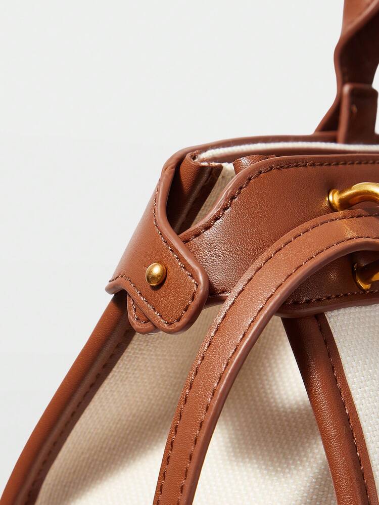 WOMEN'S SIMPLE & FASHIONABLE BUCKLE DETAIL ELEGANT COMMUTER SHOULDER BAG, EYE-CATCHING WORK BAGS FOR WOMEN, BAG FOR WOMEN ELEGANT, LUXURY