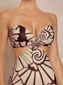 Lumalex 女士无袖海星印花连衣裙 - 彩色 - 查看 5