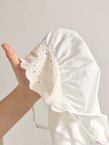 Ocili Bộ đồ ngủ nữ màu trơn gồm áo hai dây và quần dài - trắng - Xem 7