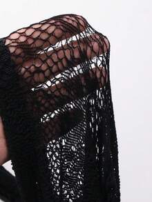 DAZY Women's Lace Leggings Summer - Black - View 7