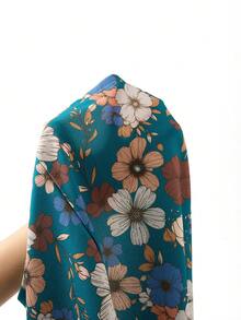 Ellevyn Women Floral Print Jacket Dress, 2 In 1 - Dark Green - View 6