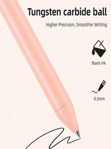 5 Piezas Juego de Bolígrafos de Gel Retráctiles de 0.5mm, Agarre Cómodo y Tinta de Larga Duración, Bolígrafos Versátiles para Uso Diario, Papelería de Oficina y Regalos Perfectos de Graduación - Multicolor - Ver 4