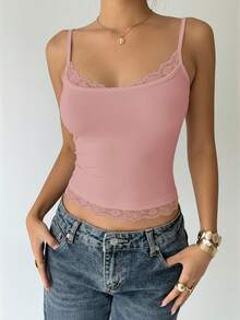 Aloruh Women Tank Tops & Camis - Pink - View 3