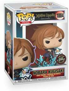 Funko POP! Plus Vinyl Figure, Jujutsu Kaisen Nobara Kugisaki Shibuya Incident Style With Blue Energy Effect Base, Glow Chase / Limited Edition, Window Box, No. 1884 - 1PC - View 8