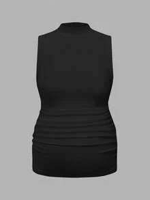 Modmama 2pcs Maternity Casual Comfortable Solid Color Sleeveless Tank Tops - Multicolor - View 3