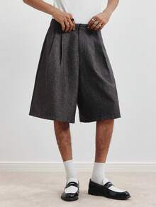 TOKVUE 男士夏季休闲宽松短裤 - 灰色 - 查看 1