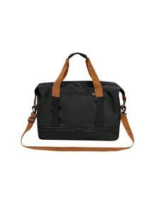 女士旅行手提包 大容量 周末旅行 过夜行李 可套在手提箱上 配有可拆卸肩带 防水 轻便 适合健身、游泳、瑜伽、徒步、运动 随身携带 - 彩色 - 查看 20