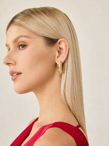MOTF PREMIUM Pendientes de metal con pre-baño de oro - Amarillo Oro - Ver 7
