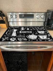 One-Piece, Flat Stove Guard Pad, With A Cover, Suitable For Kitchen Utensils. It Is Applicable To Induction Stoves, Glass Stoves, Multi-Functional Scratch-Resistant Pads, And Can Also Be Used As Mouse Pads For Ovens, Washing Machines And Dryers, As Well As Kitchen Decorations. - Multicolor - View 2