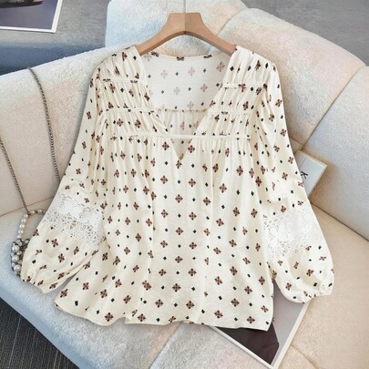 French Retro Lace-U…