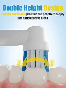Electric Toothbrush Replacement Brush Heads - Replacement Packs For Pro, D, Genius, And Smart Series Electric Toothbrushes. - Multicolor - View 5