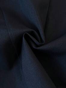 Franclia Sleeveless Tie-Waist Black Vest Shirt - Navy Blue - View 4