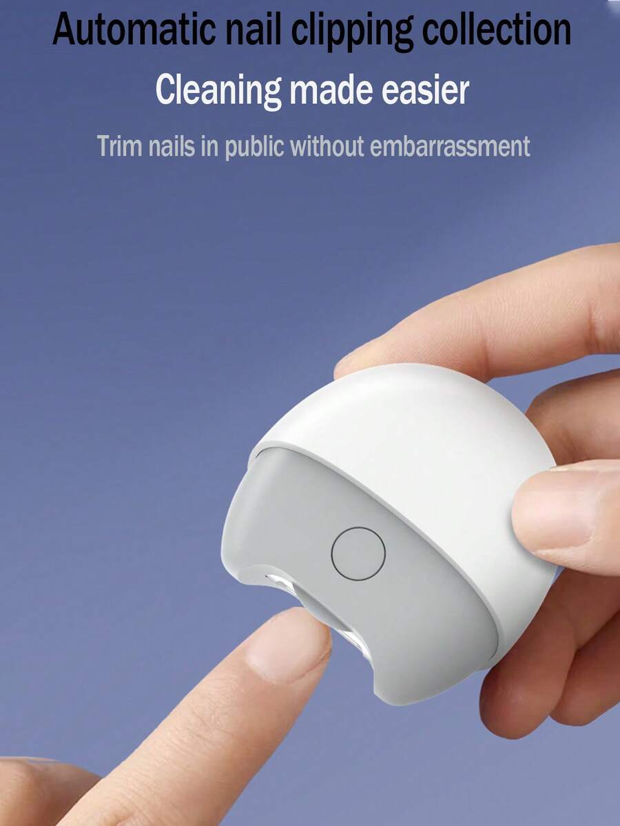 Portable Electric Nail Clipper With Grinding Function - Anti-Pinch Design For Toddlers, Adults & Seniors - Multicolor - View 1