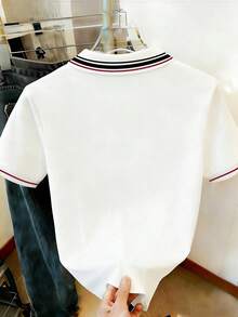 Resyla Damen Casual T-Shirt mit Ritter Motiv, kurzärmlig, vielseitig für den täglichen Gebrauch - Weiss - Übersicht 2