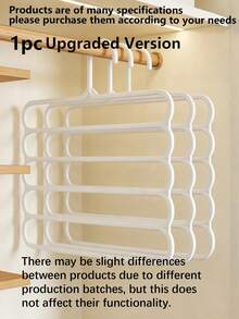 10-Piece/8-Piece/5-Piece/4-Piece/2 Pieces/1-Piece Wardrobe Storage Rack, 5-Tier Plastic Scarf Rack, Trouser Rack - Multicolor - View 12
