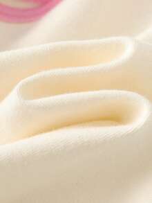 Cozy Pixies Baby Girl Snug Fit Pajama Set, Letter Print Soft Knit Crew Neck Short Sleeve Top And Elastic Waist Leggings - Pink - View 10