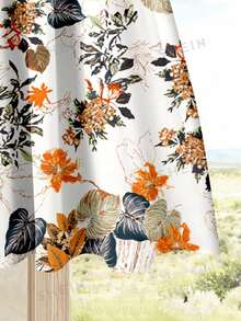 Rusticease 女士度假休闲纯色上衣+印花半裙套装（2件套），女士夏季服装，夏季半裙套装，半裙上衣套装，女士半裙上衣套装，印花半裙套装 - 彩色 - 查看 4