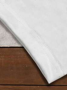 Young Boy Casual Versatile Short Sleeve Round Neck T-Shirt, Summer - White - View 4