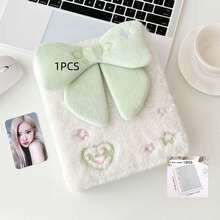 1pc Original Ballet Style Bow Plush A6 Card Album Loose Leaf Inner Page Small Card Star Chasing Storage Card Album Back To School - Multicolor - View 22