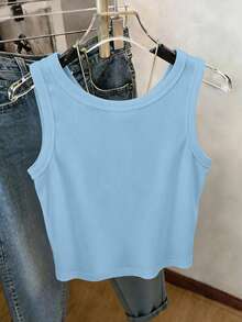 Resyla Blusa de uso diario versátil con cuello redondo y estampado floral para mujer - Multicolor - Ver 2