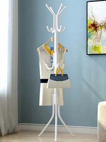 1pc Iron Garment Rack, Approx 69" Tall, Free-Standing Coat Rack, Stable, Fashionable, Movable, Easy Assembly, Suitable For Living Room, Entryway, Bedroom, Study, Office, Holiday Gift, Valentine's Day Present - Multicolor - View 7