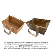 Túi quà tự làm, có quai xách, làm bằng giấy Kraft và bìa cứng, kích thước 9.8 x 6.5 x 4.3 inch, dùng để đóng gói quà tặng, thích hợp cho tiệc cưới, lễ tốt nghiệp, kỷ niệm hoặc trưng bày quà tặng. - Nhiều màu - Xem 6