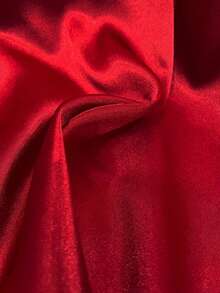 Franclia Satin Bow Tie Sleeveless Shirt, Stand Collar, Rhinestone - Red - View 6